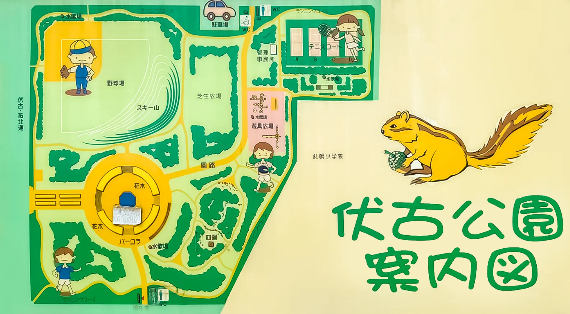 伏古公園案内板